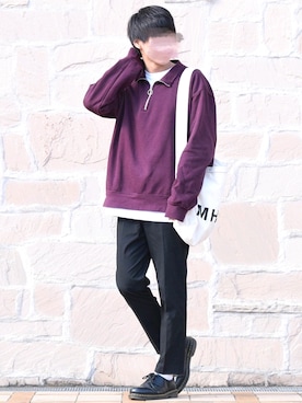Ezyアンクルパンツ ウールライク 丈標準65 71cm を使ったメンズ人気ファッションコーディネート Wear