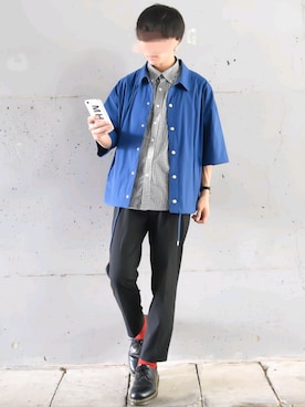 「WEGO（ウィゴー）のアイテム（ジャケット/アウター）」を使った、こーせ︎︎︎︎︎︎︎︎さん（メンズ・169cm）の春コーディネート