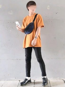 「H&M（エイチ・アンド・エム）のアイテム（パンツ）」を使った、こーせ︎︎︎︎︎︎︎︎さん（メンズ・169cm）の夏コーディネート