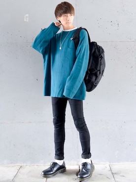 「LIDNM（リドム）のアイテム（パンツ）」を使った、こーせ︎︎︎︎︎︎︎︎さん（メンズ・169cm）の秋コーディネート