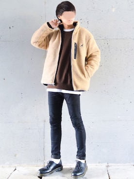 「KANGOL（カンゴール）のアイテム（ジャケット/アウター）」を使った、こーせ︎︎︎︎︎︎︎︎さん（メンズ・169cm）の秋コーディネート