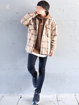「LIDNM（リドム）のアイテム（パンツ）」を使った、こーせ︎︎︎︎︎︎︎︎さん（メンズ・169cm）の秋コーディネート