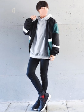 「LIDNM（リドム）のアイテム（パンツ）」を使った、こーせ︎︎︎︎︎︎︎︎さん（メンズ・169cm）の秋コーディネート