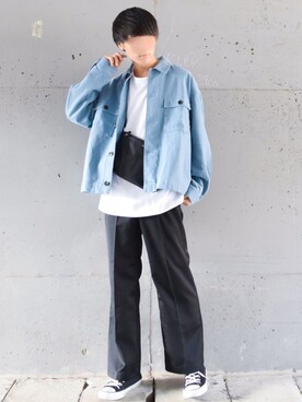 「RAGEBLUE（レイジブルー）のアイテム（ブルゾン）」を使った、こーせ︎︎︎︎︎︎︎︎さん（メンズ・169cm）の春コーディネート