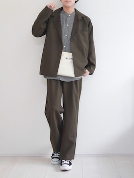 「ZIP FIVE（ジップファイブ）のアイテム（パンツ）」を使った、こーせ︎︎︎︎︎︎︎︎さん（メンズ・169cm）の春コーディネート