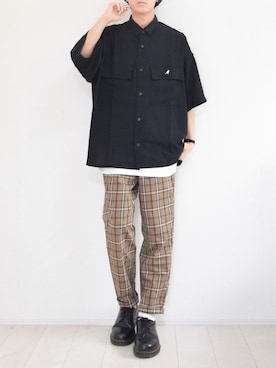 「Daniel Wellington（ダニエルウェリントン）の販売終了クラシックペティット アッシュフィールド32mm（アナログ腕時計）」を使った、こーせ︎︎︎︎︎︎︎︎さん（メンズ・169cm）の春コーディネート