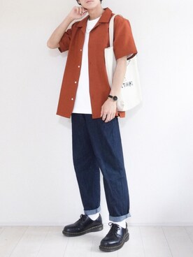 「Daniel Wellington（ダニエルウェリントン）の販売終了クラシックペティット アッシュフィールド32mm（アナログ腕時計）」を使った、こーせ︎︎︎︎︎︎︎︎さん（メンズ・169cm）の春コーディネート