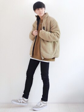 「KANGOL（カンゴール）のアイテム（ジャケット/アウター）」を使った、こーせ︎︎︎︎︎︎︎︎さん（メンズ・169cm）の秋コーディネート