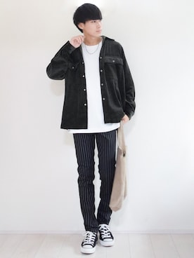 「THE CASUAL（カジュアル）のアイテム（パンツ）」を使った、こーせ︎︎︎︎︎︎︎︎さん（メンズ・169cm）の秋コーディネート