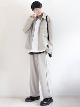 「ZIP FIVE（ジップファイブ）のアイテム（トップス）」を使った、こーせ︎︎︎︎︎︎︎︎さん（メンズ・169cm）の秋コーディネート