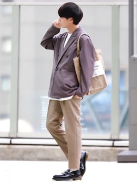 「ASTRONOMY（アストロノミー）のアイテム（ジャケット/アウター）」を使った、こーせ︎︎︎︎︎︎︎︎さん（メンズ・169cm）の秋コーディネート