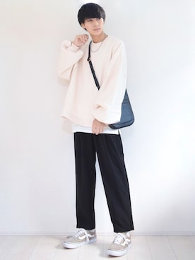 「ZIP FIVE（ジップファイブ）のアイテム（スウェット）」を使った、こーせ︎︎︎︎︎︎︎︎さん（メンズ・169cm）の秋コーディネート
