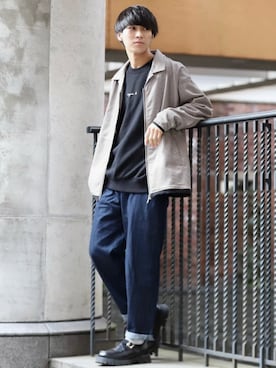「INTER FACTORY（インターファクトリー）のアイテム（ジャケット/アウター）」を使った、こーせ︎︎︎︎︎︎︎︎さん（メンズ・169cm）の春コーディネート