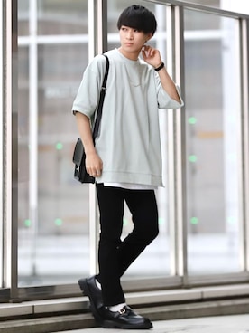 「URBAN RESEARCH Sonny Label（アーバンリサーチサニーレーベル）のアイテム（パンツ）」を使った、こーせ︎︎︎︎︎︎︎︎さん（メンズ・169cm）の春コーディネート