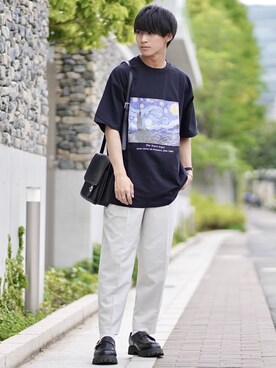「DEVICE（デバイス）の【WEARISTA こーせ ×DEVICE コラボ】Rename フロントバックル ショルダーバッグ（ショルダーバッグ）」を使った、こーせ︎︎︎︎︎︎︎︎さん（メンズ・169cm）の春コーディネート