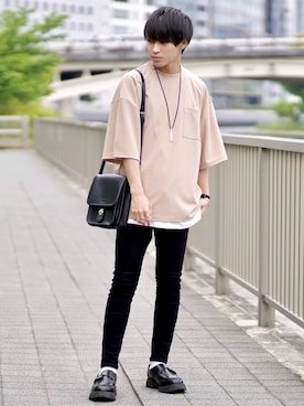 「アイテム（ピアス（片耳用））」を使った、こーせ︎︎︎︎︎︎︎︎さん（メンズ・169cm・20代）の春コーディネート