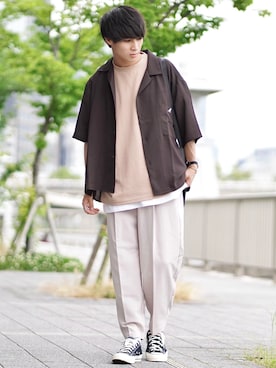 「KANGOL（カンゴール）のアイテム」を使った、こーせ︎︎︎︎︎︎︎︎さん（メンズ・169cm）の夏コーディネート
