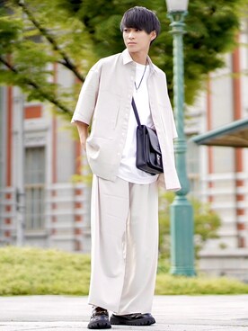 白パンツ のメンズ人気ファッションコーディネート Wear