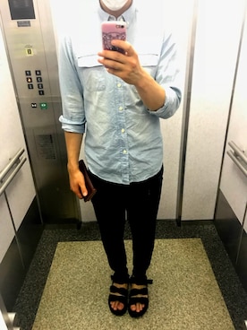 「COMME CA ISM（コムサイズム）のアイテム（サンダル）」を使った、yosukeさん（メンズ・177cm）の夏コーディネート