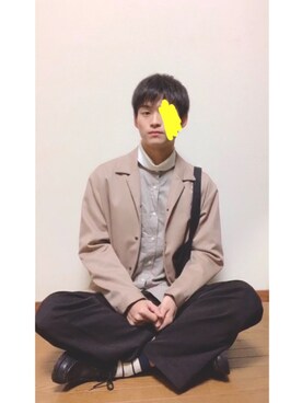 「ADPOSION（アドポーション）のアイテム（アナログ腕時計）」を使った、はるさん（メンズ・180cm）の秋コーディネート