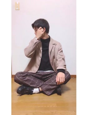 はるさん（メンズ・180cm）の秋コーディネート