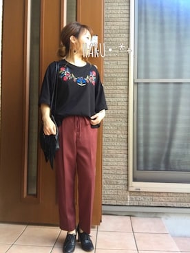 🅗🅐🅡🅤さん（レディース・146cm）の秋コーディネート