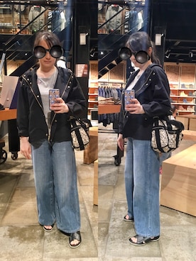 「mamafashion」｜「アイテム（マウンテンパーカー）」を使った、poohpooh & JoJoさん（レディース・157cm）の秋コーディネート