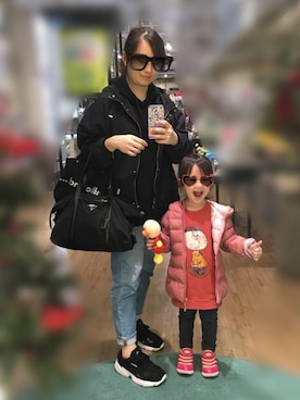 「mamafashion」｜「アイテム（マウンテンパーカー）」を使った、poohpooh & JoJoさん（レディース・157cm）の秋コーディネート