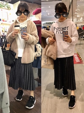 「mamafashion」｜poohpooh & JoJoさん（レディース・157cm）の冬コーディネート