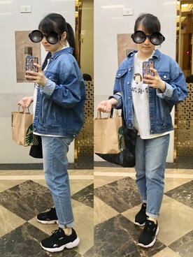 「mamafashion」｜poohpooh & JoJoさん（レディース・157cm）の春コーディネート