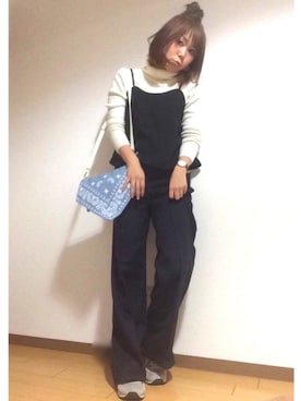 「SEVENDAYS=SUNDAY（セブンデイズサンデイ）のアイテム（スニーカー）」を使った、eri♡さん（レディース・155cm）の冬コーディネート