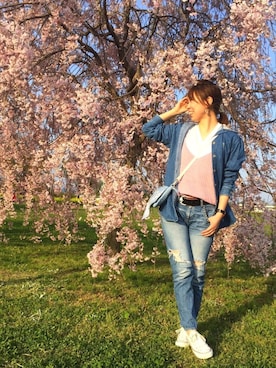 eri♡さん（レディース・155cm）の春コーディネート