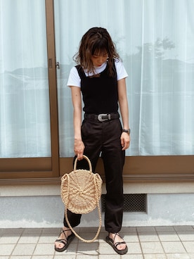 「インスタグラムもみてね」｜太田 奈留さん（レディース・161cm）の夏コーディネート