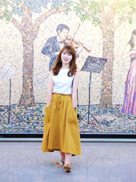 「iohll（iohll）のアイテム」を使った、Eden Wongさん（レディース・164cm）の春コーディネート