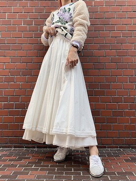 「Adonisis（アドニシス）のアイテム」を使った、410さん（レディース・161cm）の秋コーディネート