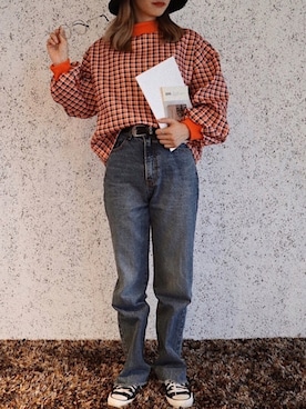 410さん（レディース・161cm）の秋コーディネート