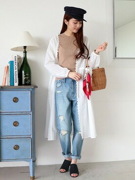 N. STAFFさん（レディース・165cm）の冬コーディネート