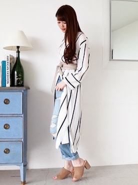 N. STAFFさん（レディース・165cm）の冬コーディネート