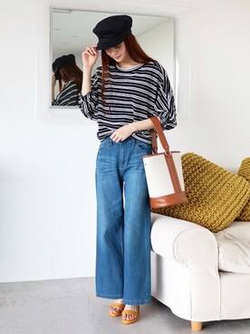 N. STAFFさん（レディース・165cm）の冬コーディネート