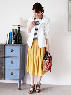 「N.（N. Natural Beauty Basic）（エヌエヌナチュラルビューティーベーシック）のアイテム（ブルゾン）」を使った、N. STAFFさん（レディース・165cm）の冬コーディネート