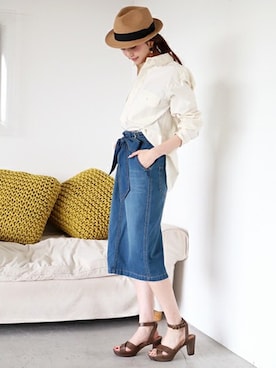 N. STAFFさん（レディース・165cm）の冬コーディネート