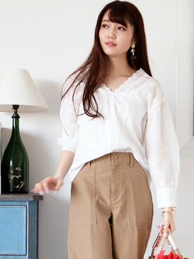 N. STAFFさん（レディース・165cm）の冬コーディネート