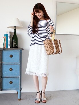 N. STAFFさん（レディース・165cm）の春コーディネート
