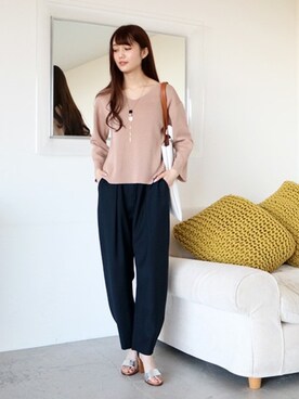 N. STAFFさん（レディース・165cm）の春コーディネート