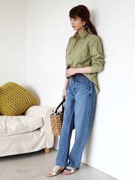 N. STAFFさん（レディース・165cm）の春コーディネート