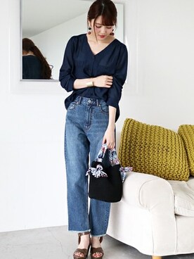 N. STAFFさん（レディース・165cm）の春コーディネート