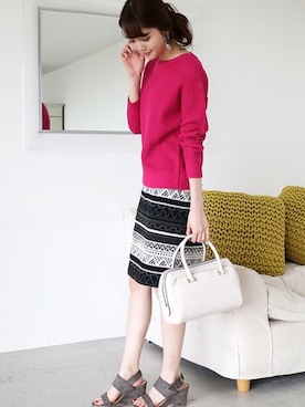 N. STAFFさん（レディース・165cm）の春コーディネート