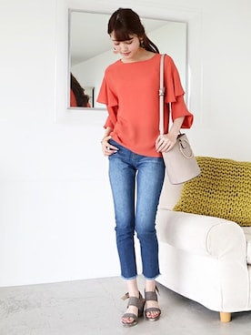 N. STAFFさん（レディース・165cm）の春コーディネート