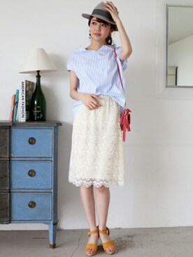 N. STAFFさん（レディース・165cm）の春コーディネート