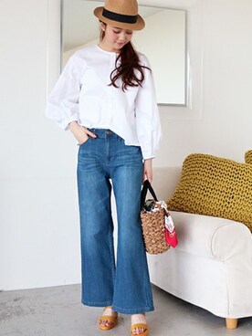 N. STAFFさん（レディース・165cm）の春コーディネート